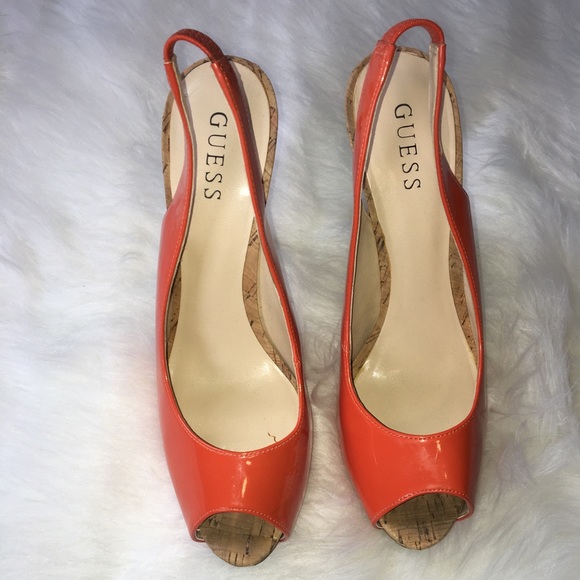 Guess Orange Stiletto Sandals - Picture 2 of 7